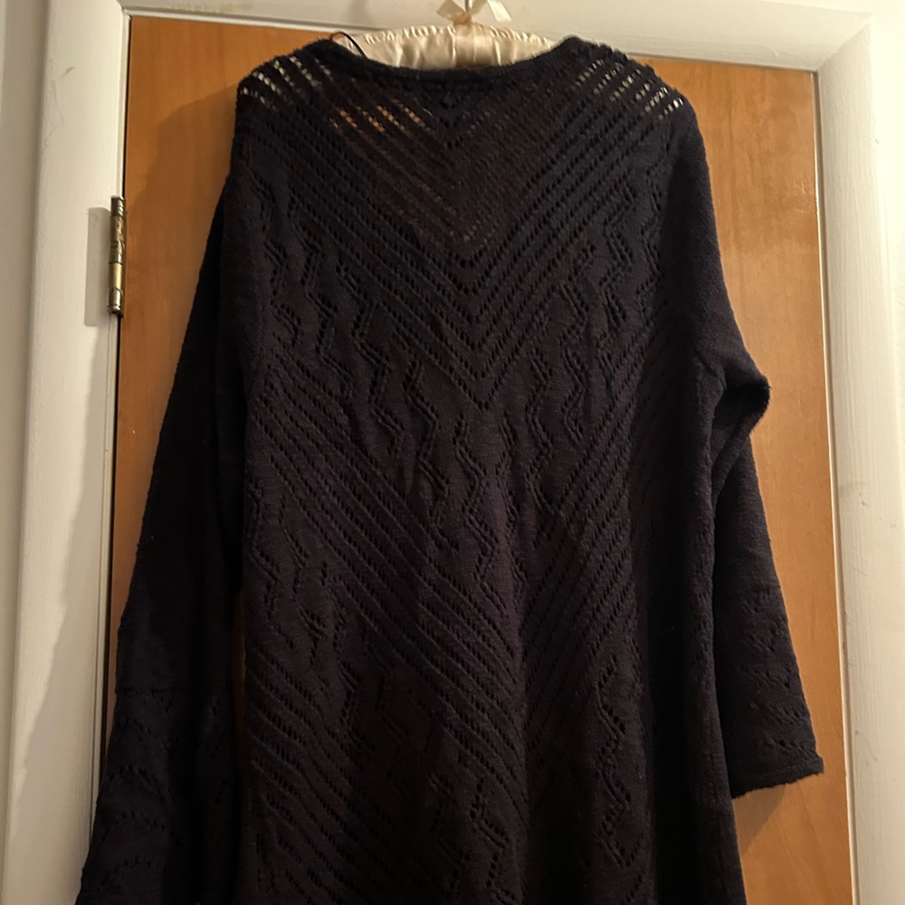 Black sweater see through